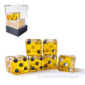 SET DE DICES DE BEAU D6 BESCON, 5/8 "6 SICE DICE DANS LE STYLE IMITATION DE BIERE, NOUVELLE D6 DICE SET 6PCS